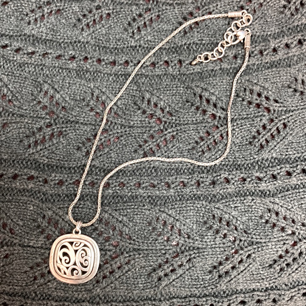 Brighton Spin Master Pendant Necklace Silver & Gold 16” - 18” Length
